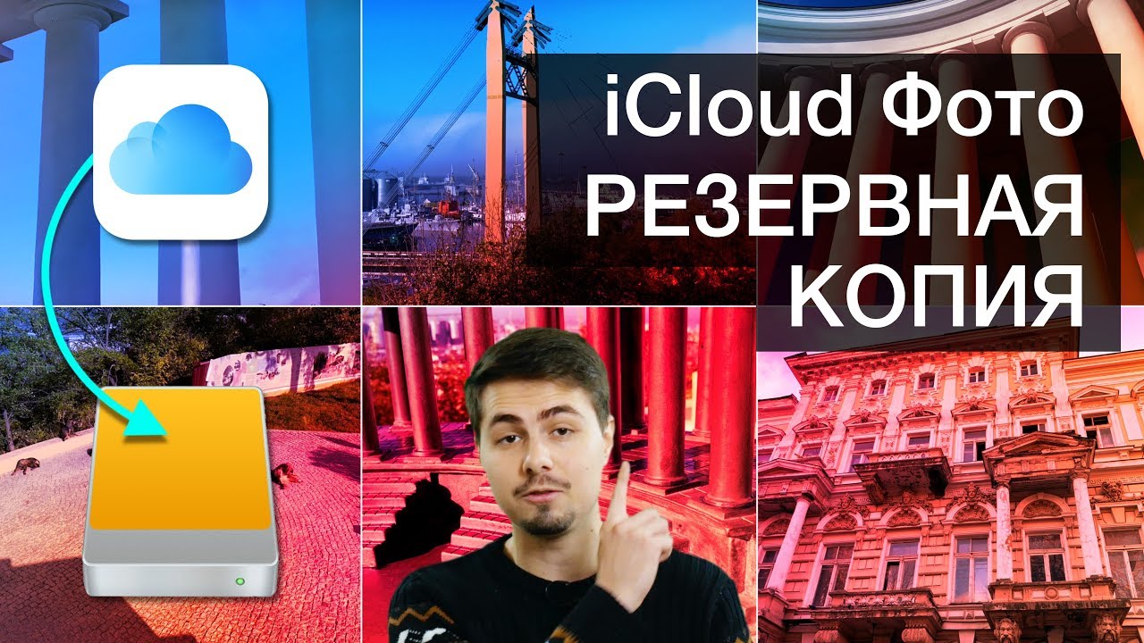 Резервная копия iCloud Фото на внешний диск macOS, Windows