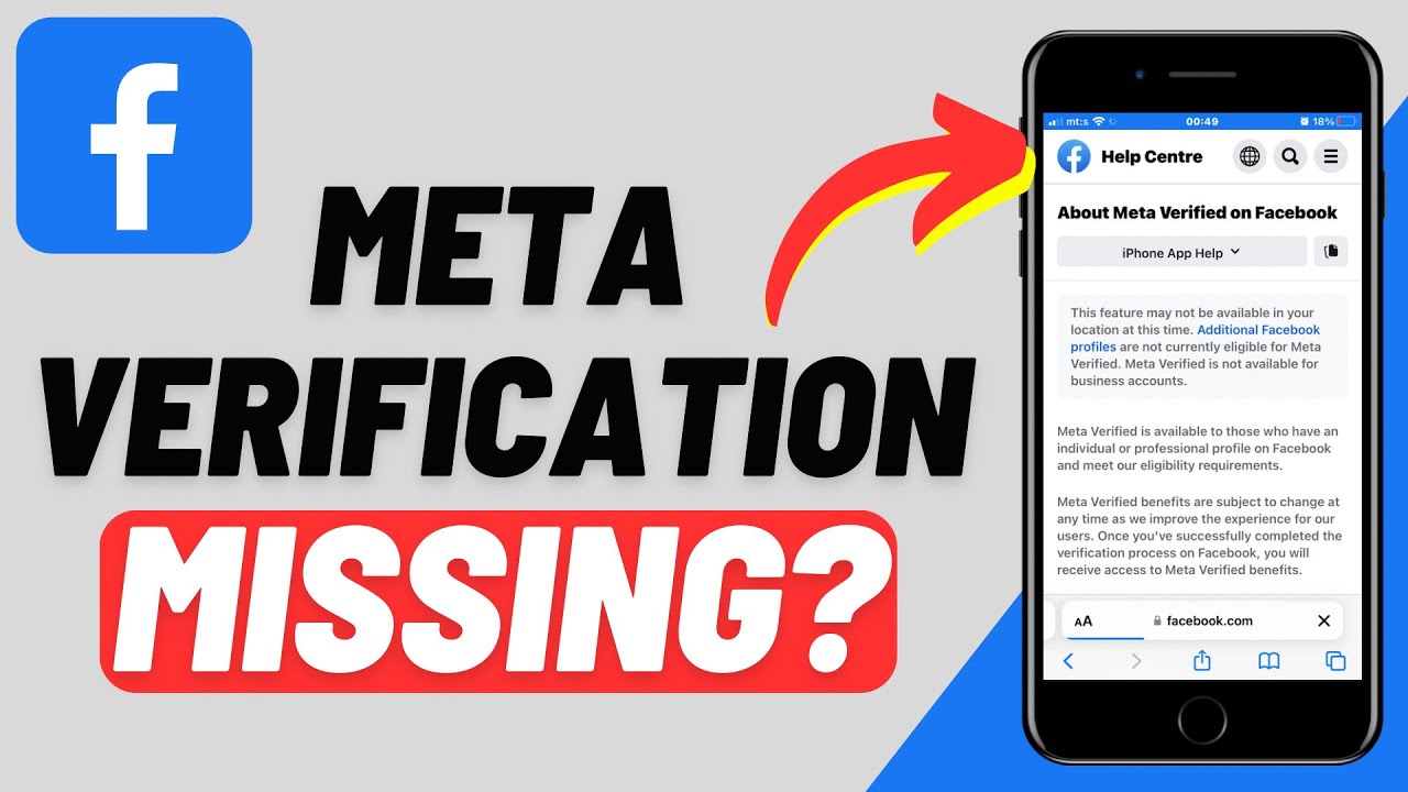 How to Fix Meta Verification Not Available On Facebook