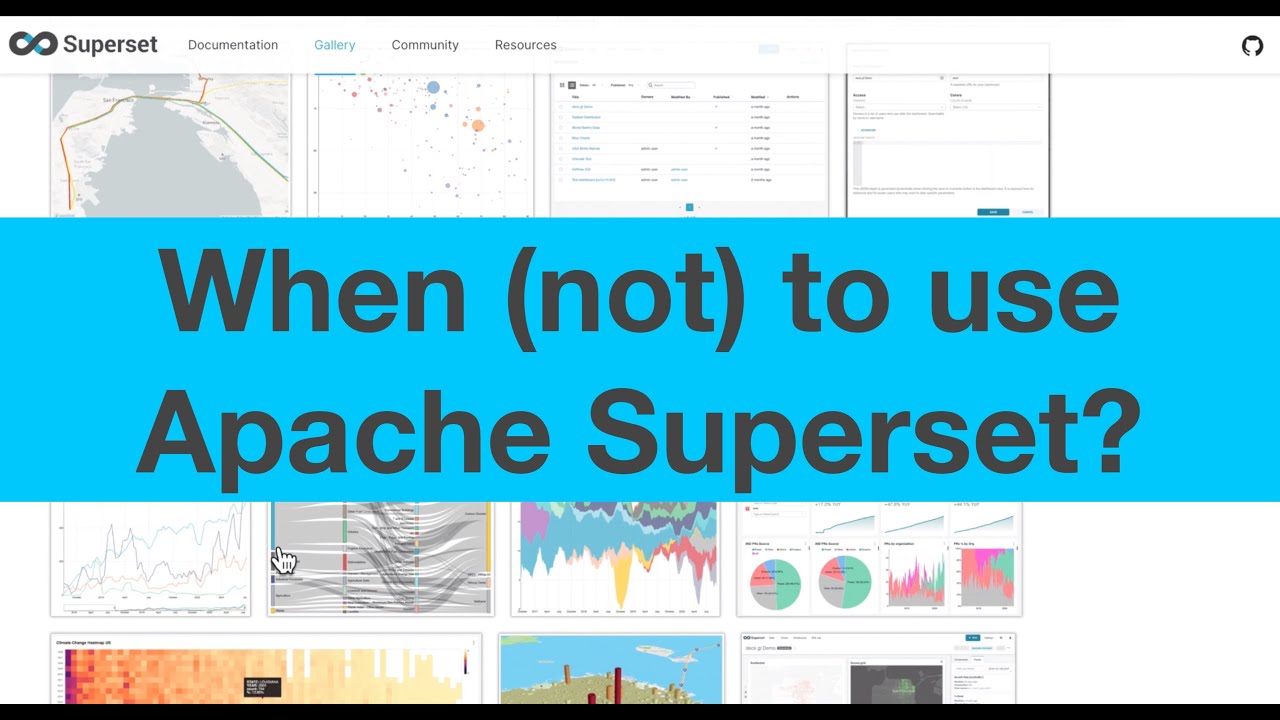 Open Source Data Visualization: What is Apache Superset? Part 2/2 - Why / when to use Superset
