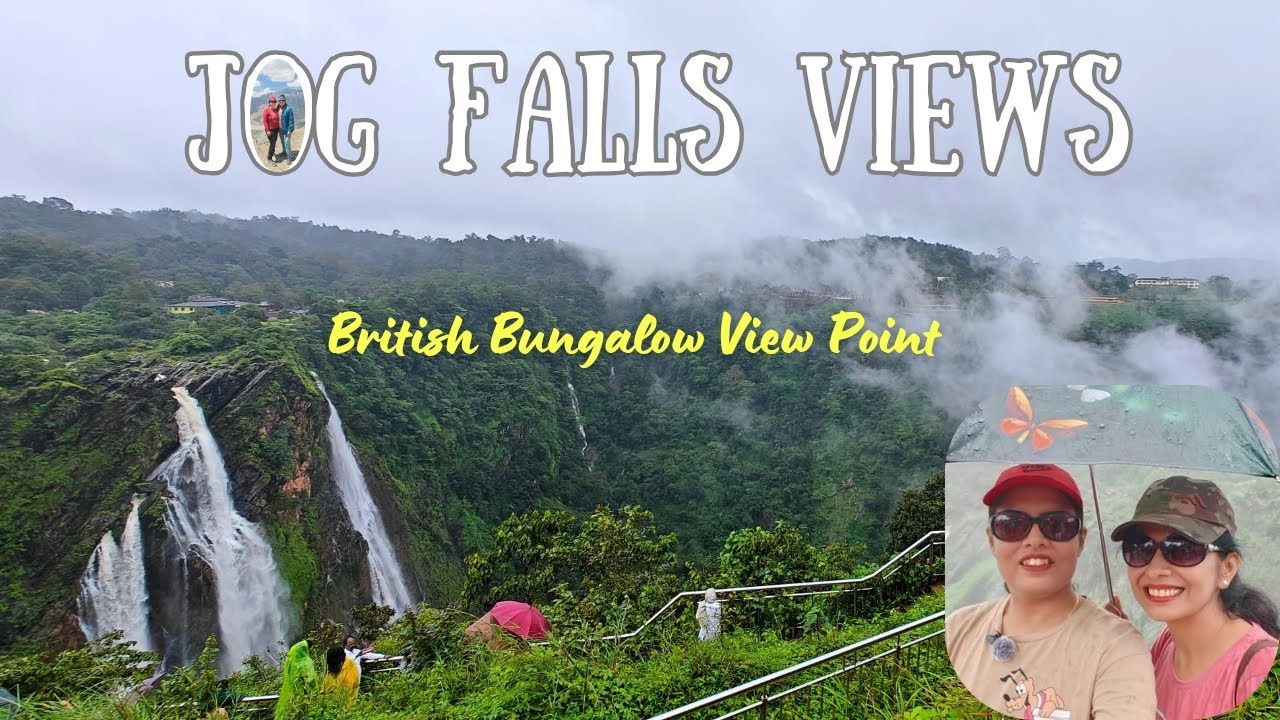 Jog Falls Monsoon Views 🌧️ | Main Viewpoint + British Bungalow + Foggy Jungle Drive