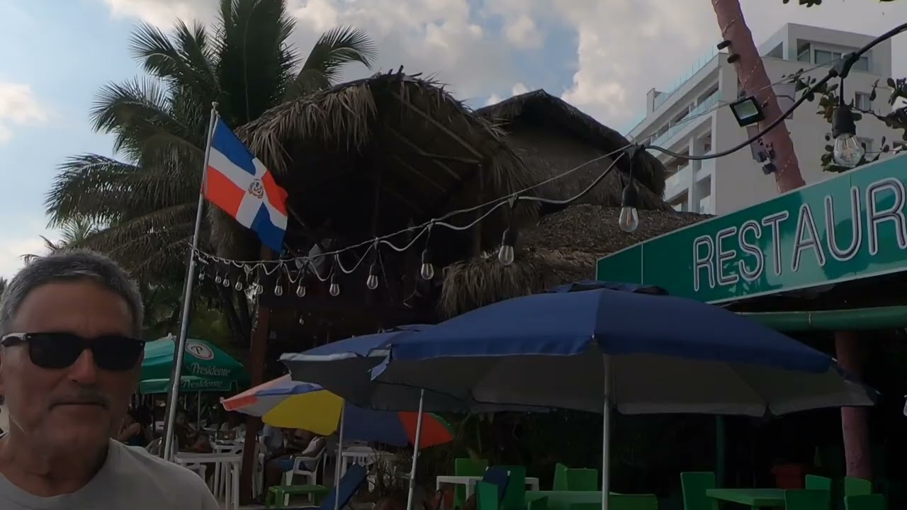 Playa de boca Chica en República Dominicana, enero 2023.
