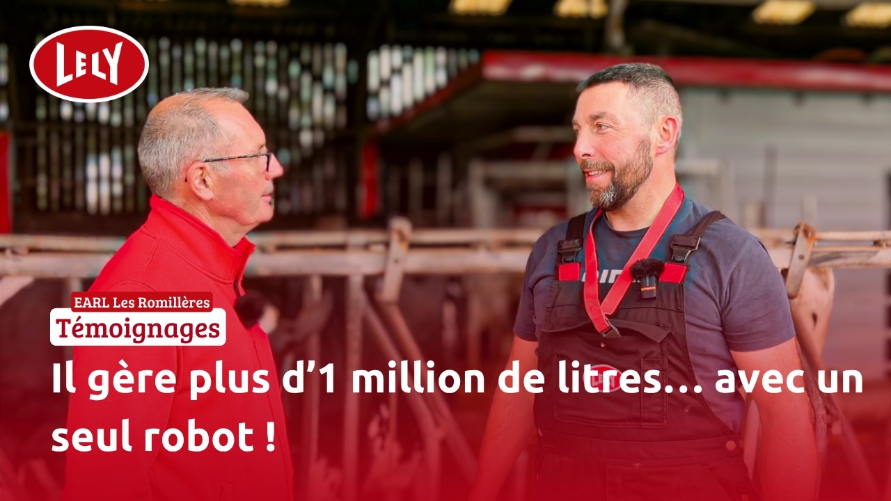 Dans le quotidien d’un éleveur qui produit plus d’1 million de litres avec une seule stalle !