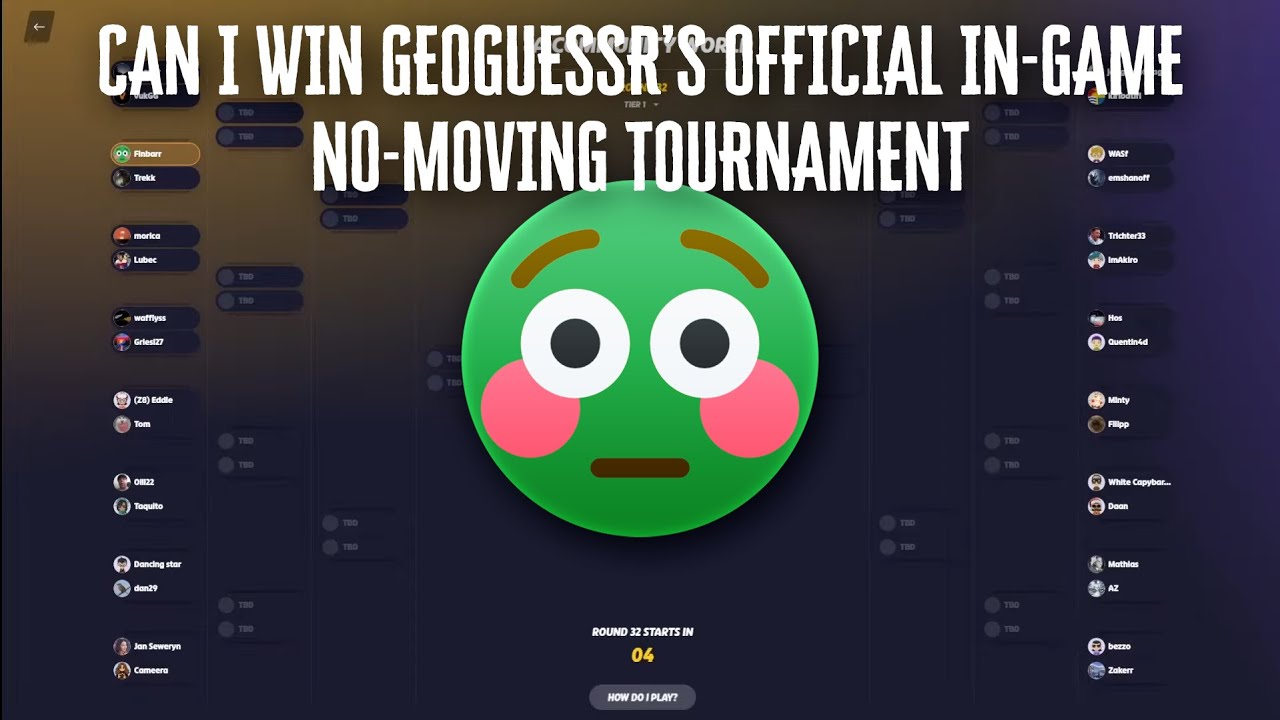 Can I Win Another OFFICIAL NO-MOVING Geoguessr Tournament!?!?