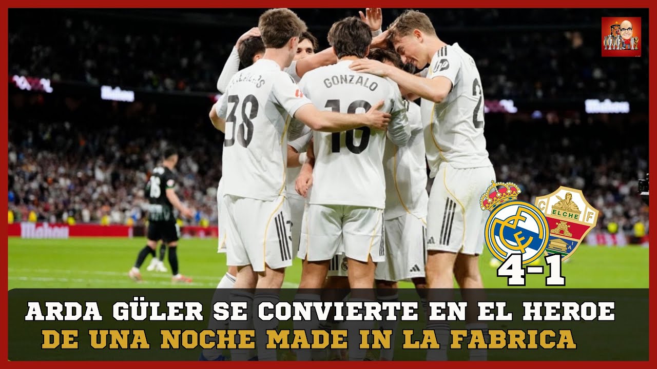 ¡EL BERNABÉU ALUCINA! ARDA GÜLER MARCA DESDE SU PROPIO CAMPO EN UN PARTIDO CÓMODO DEL REAL MADRID 