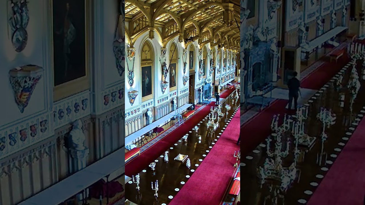 Windsor Castle State Banquet | Watch a timelapse of the table being prepared in St George's Hall