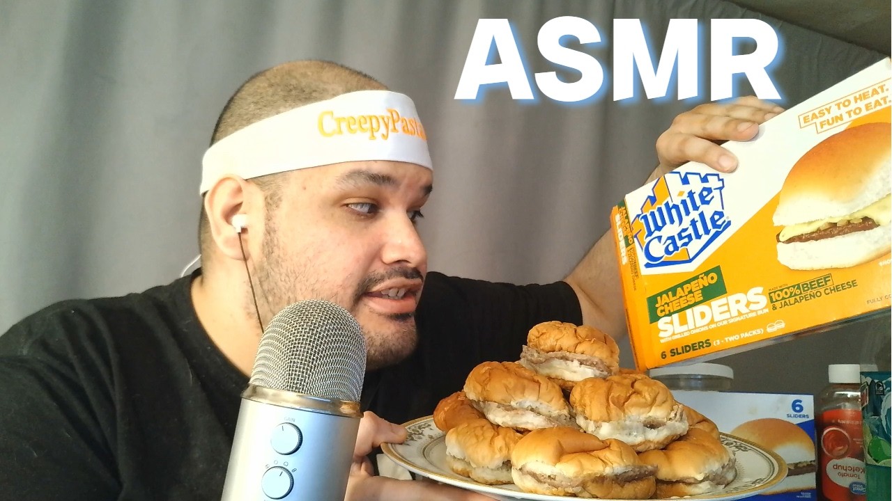 Asmr Eating White Castle Jalapeno Cheese Sliders Mukbang