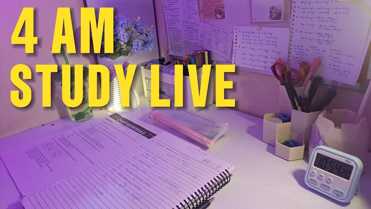 Can't wake up to Study? Join This 4AM LIVE ☀️📚 | Day 1/7