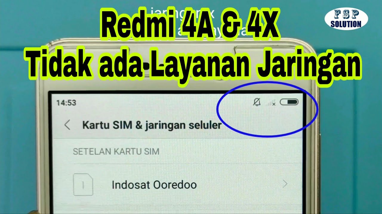 Redmi 4X & 4A tidak ada Layanan atau Bar Jaringan Silang