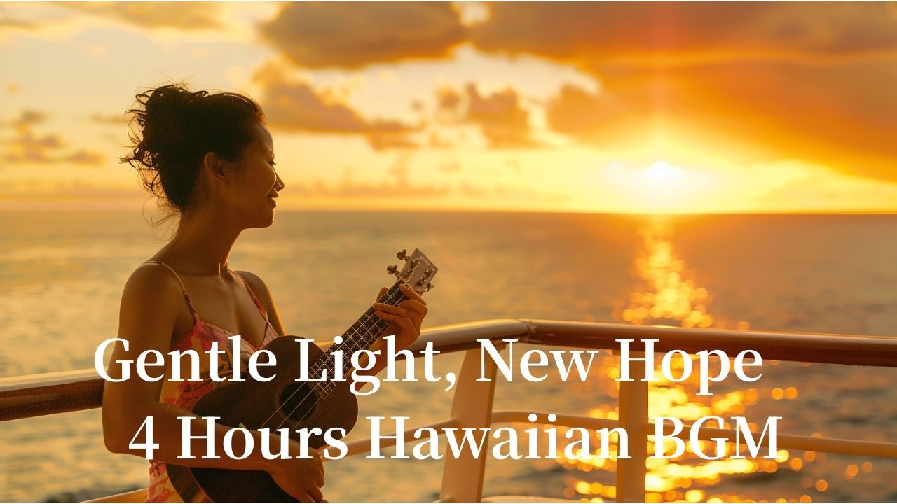 (4 Hours) Positive Hawaiian Morning | Relaxing & Healing Hawaiian Music  for Work, Relax, Sleep
