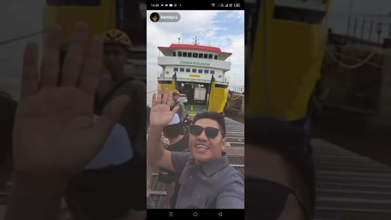 Hendy sudah di kapal menuju  Batam 