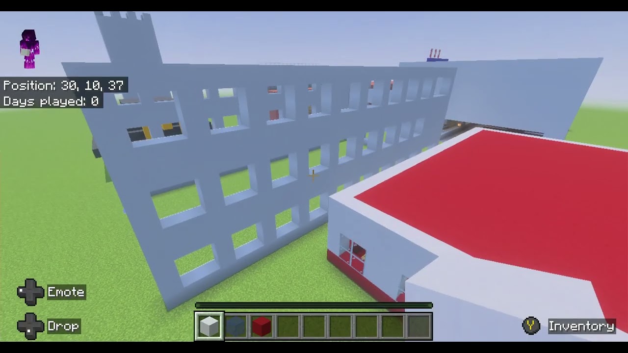 Minecraft Making a town with my brother E5