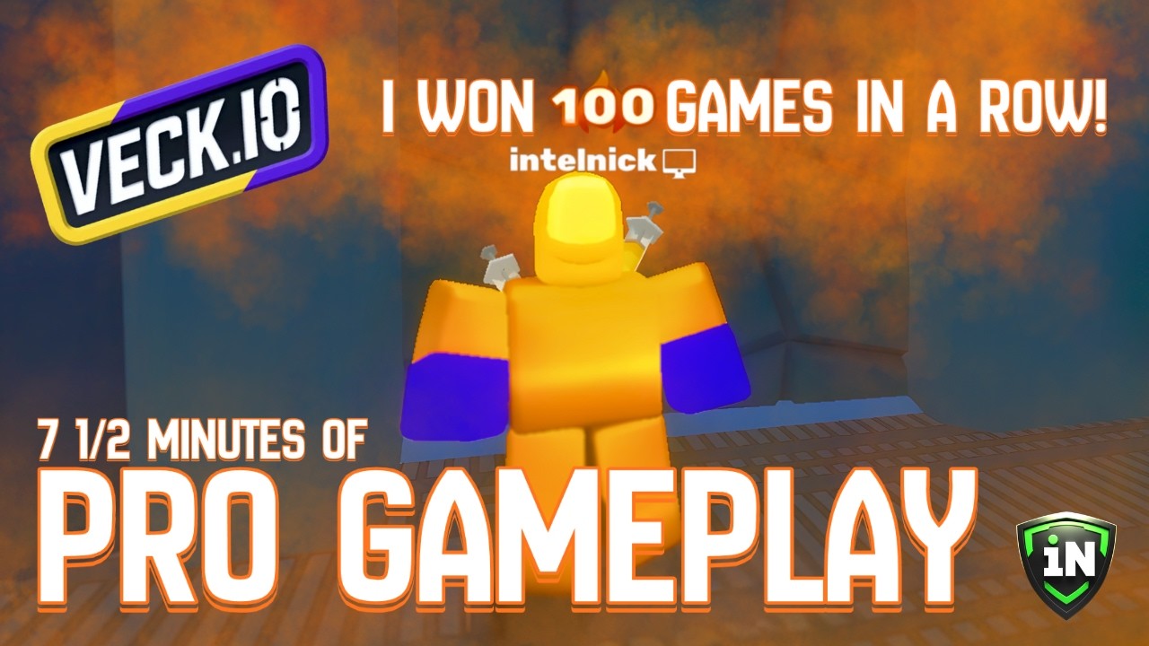 100 CONSECUTIVE WINS | VECK.IO PRO PLAYER