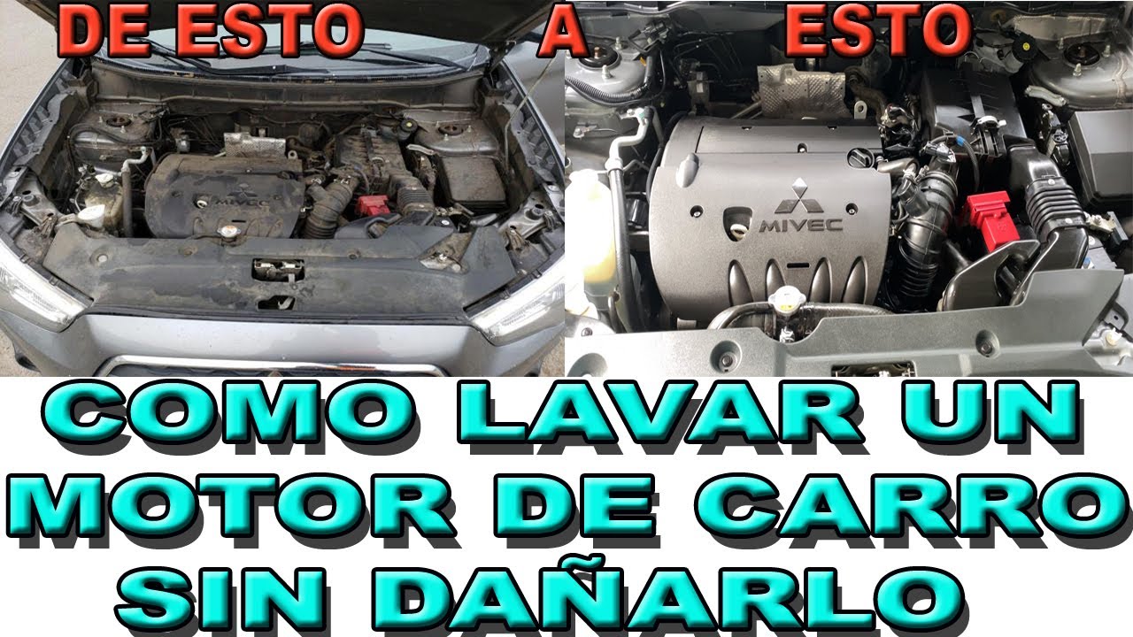 como lavar un motor de carro sin dañarlo
