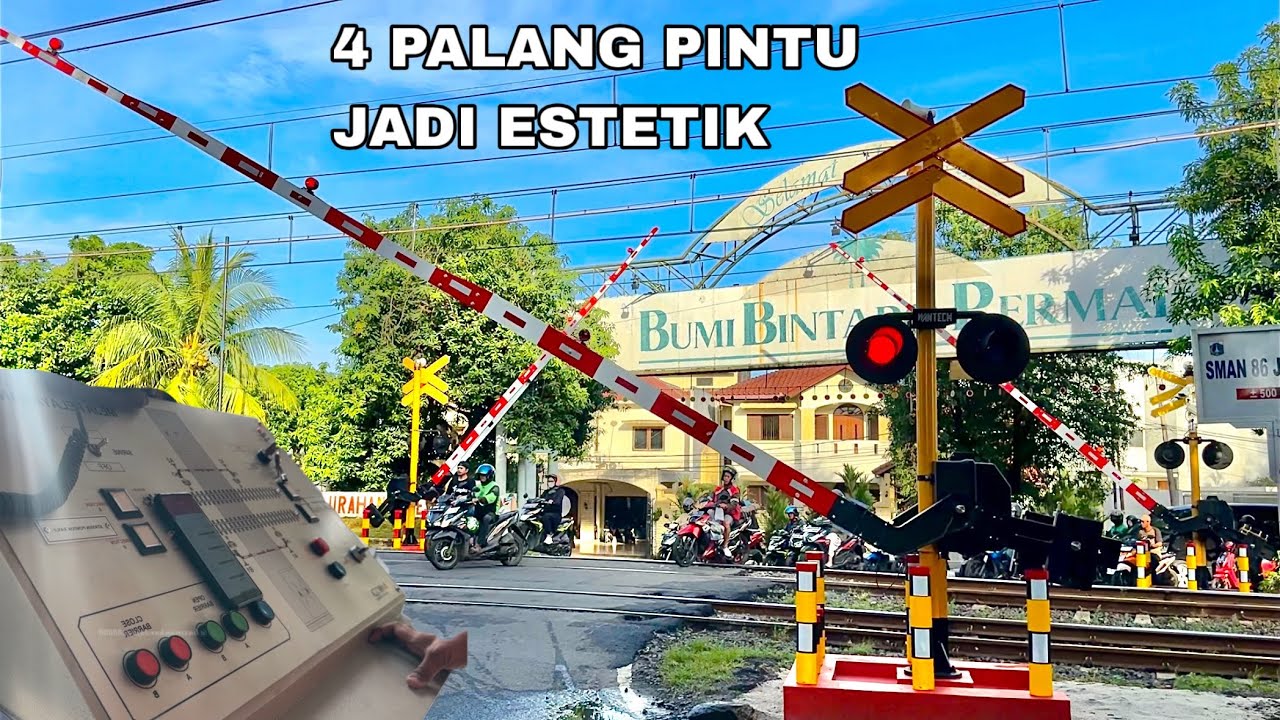 TERBARU!! 4 Palang Pintu Kereta Api Bintaro Permai Jakarta Selatan