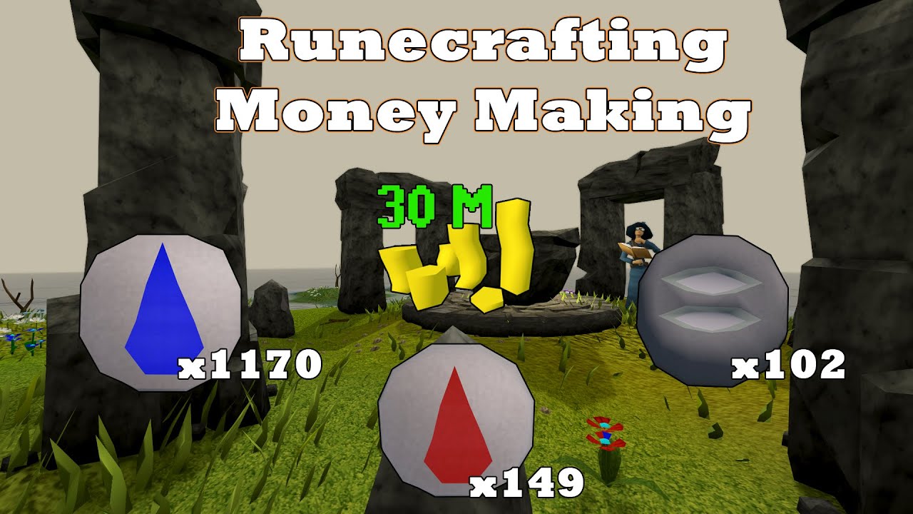 RuneScape 3: Runecrafting Money Making | High & Low Level | Water, Blood, & Mist Runes