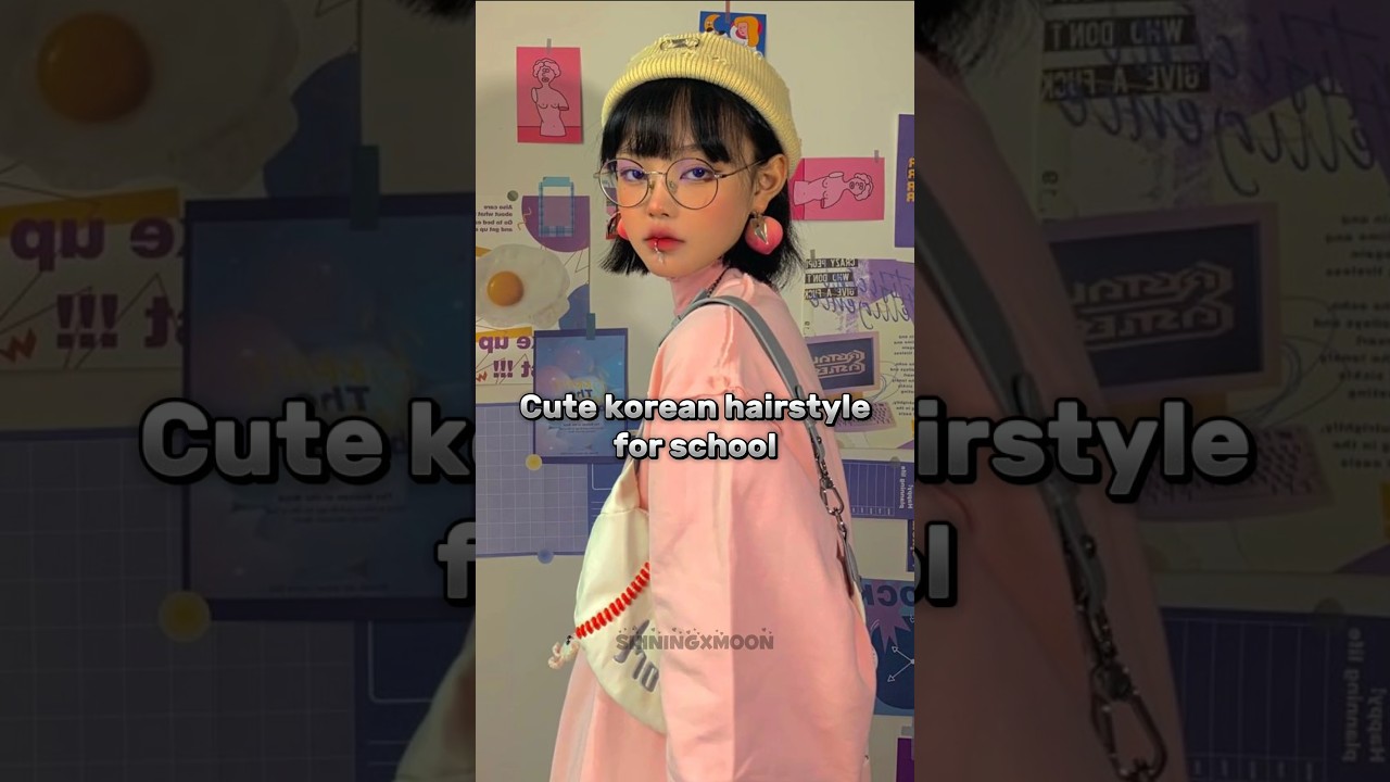 cute korean hairstyle for school 🌼#trending #korean #hairstyle #ytshorts @shiningxmoon💜