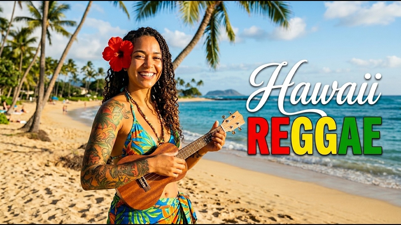 Smooth Hawaiian Reggae 🌴 Tropical Island Guitar & Relaxing Beach Vibes Mix