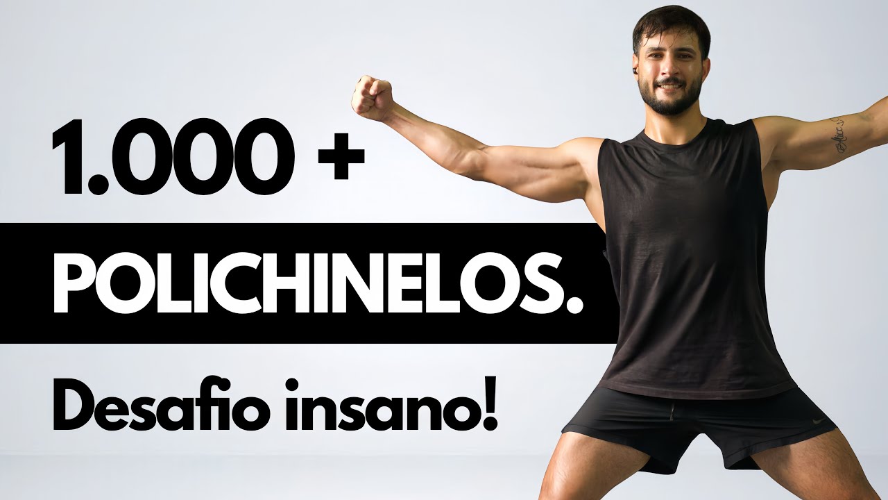 Desafio para ELIMINAR a barriga com mais de 1.000 polichinelos