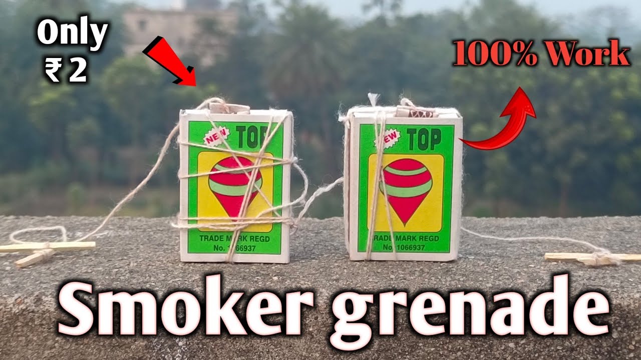 Smoker grenade ghar par banaya o bhi srif ₹2 me  || try it 👍