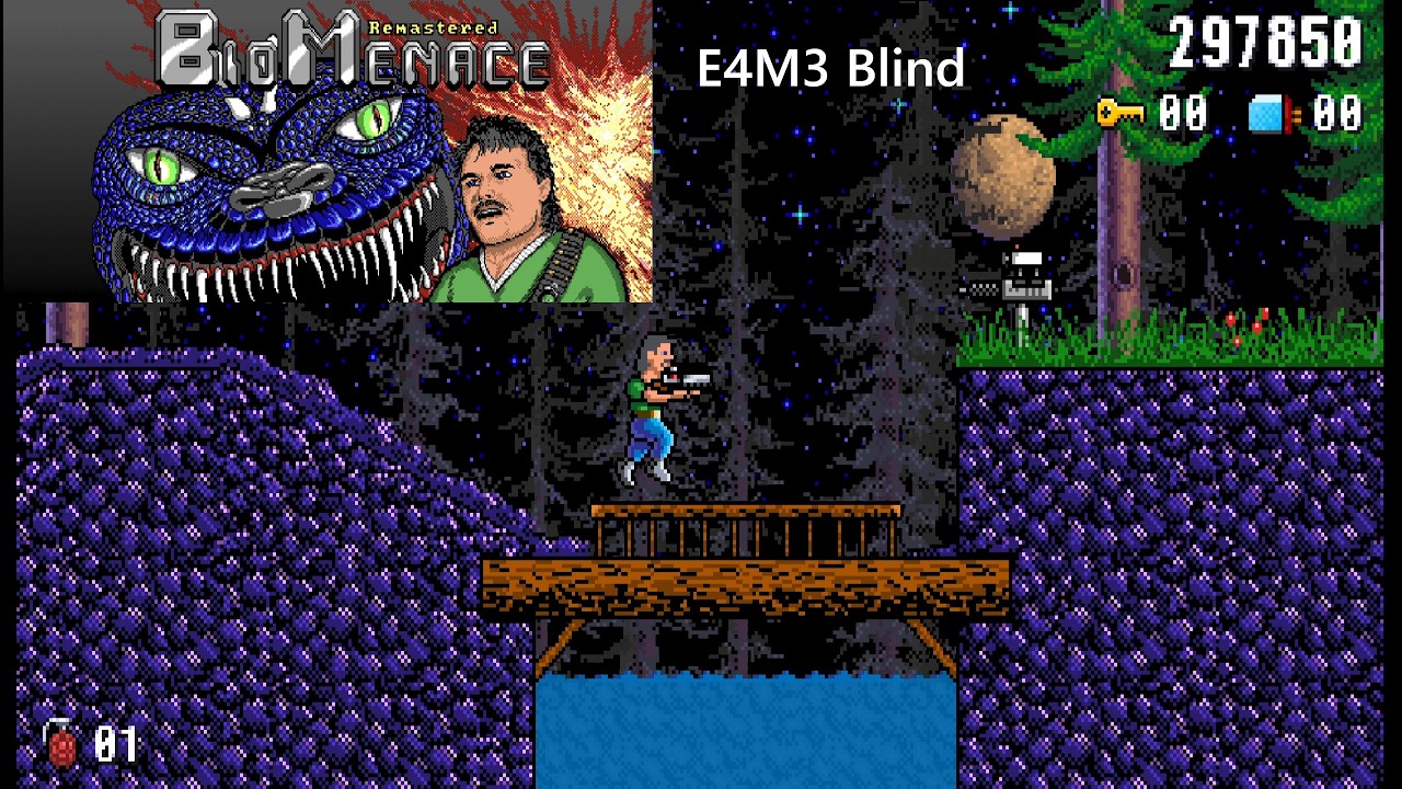 Bio Menace Remastered E4M3 Hard с комментариями