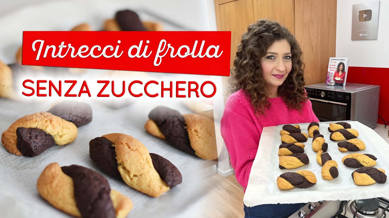 Intrecci senza zucchero: biscotti bicolore friabili e buonissimi!