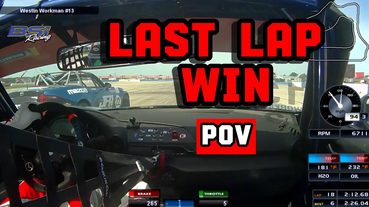 Onboard MX-5 Cup win at Sebring International Raceway