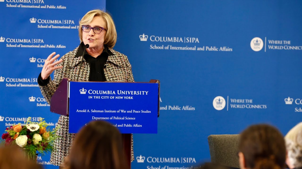 Brief Remarks by Secretary Hillary Rodham Clinton, Columbia SIPA Professor of Practice