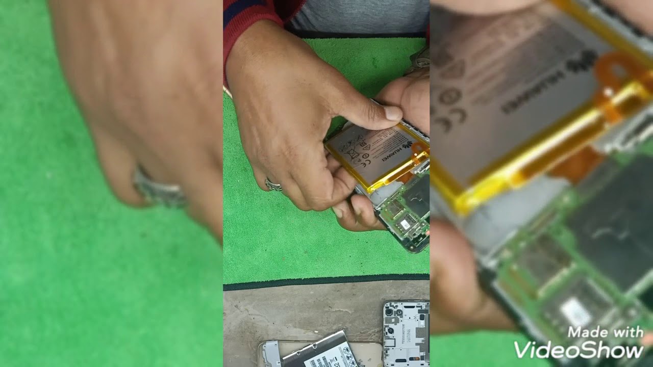 تغير بطاريه لتليفون هواوى واى 6 تو Change the battery for Huawei Y6 II