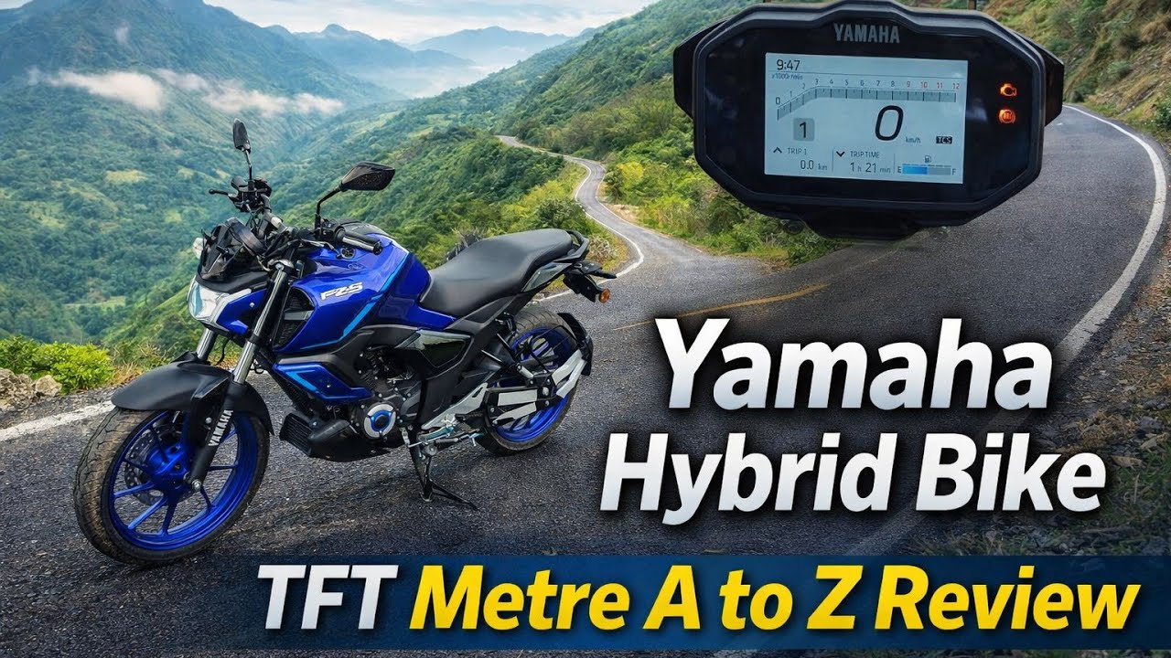 Yamaha Hybrid Bike TFT Meter Full Review | Gear Indicator, Functions A to Z