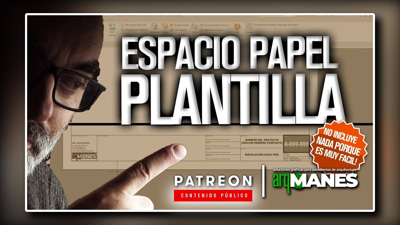 ⚡​ PATREON | AUTOCAD | Plantilla para Espacio Papel | paper space presentaciOn crear rotulo cajetin