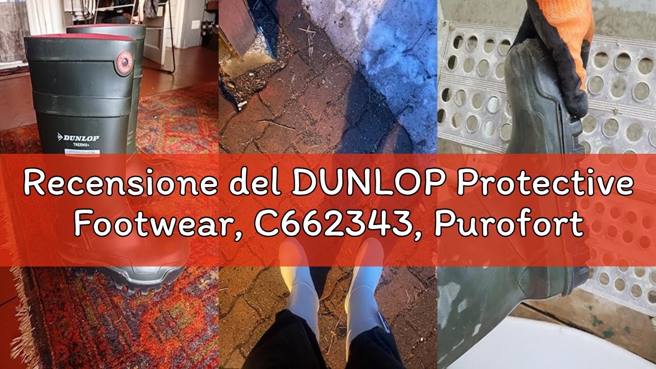 Recensione del DUNLOP Protective Footwear, C662343, Purofort Thermo+ Full, Arancioni/Blu