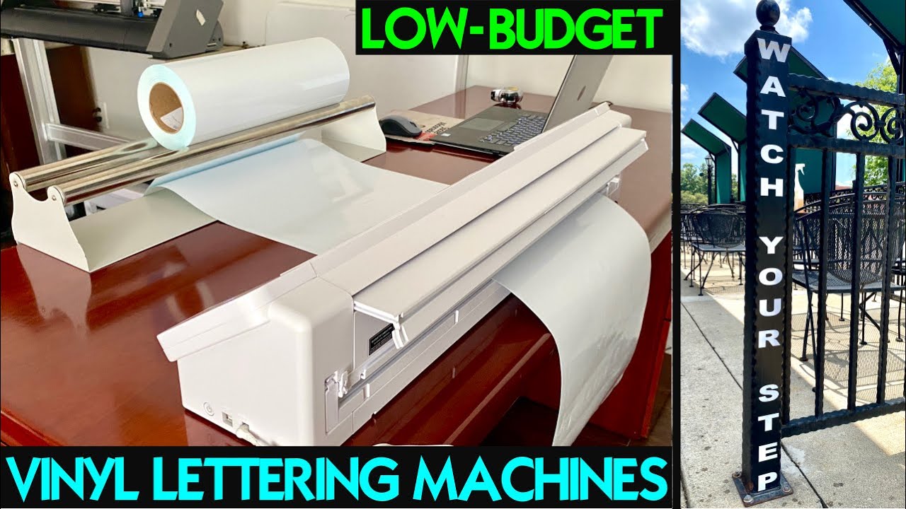 Machine for making vinyl lettering