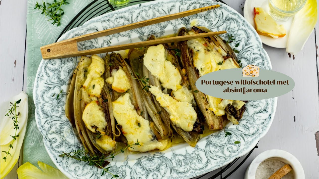Portugese witlofschotel met absint‑aroma