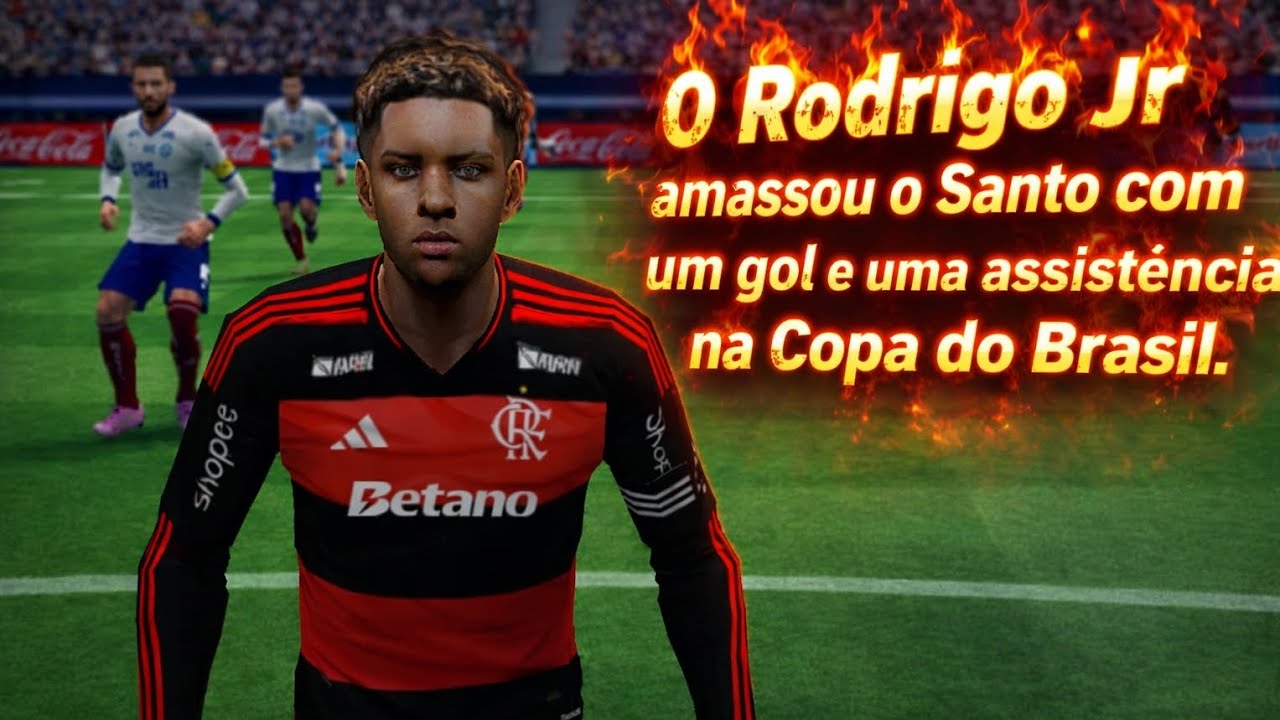RODRIGO JR FOI DECISIVO NO JOGO CONTRA O SANTOS NA COPA DO BRASIL * pênalti ?  