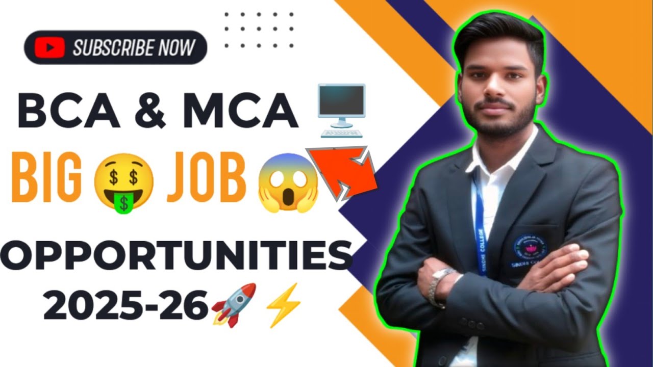 BCA & MCA Students Ki Sabse Badi Good News! 🔥 Big Job Opportunities 2025-26 || Highest Salary Job's 