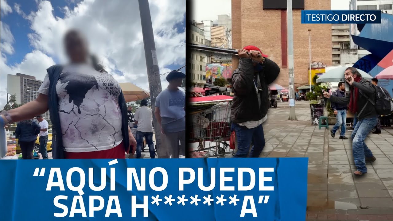 Vendedores ambulantes ATACAN a nuestra PERIODISTA por denunciar mafia del espacio público en BOGOTÁ