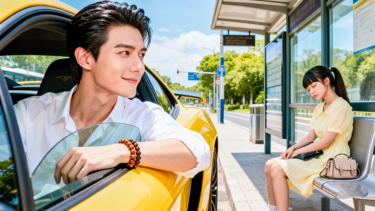 Billionaire CEO falls in love at first sight with poor girl sleeping at bus stop!