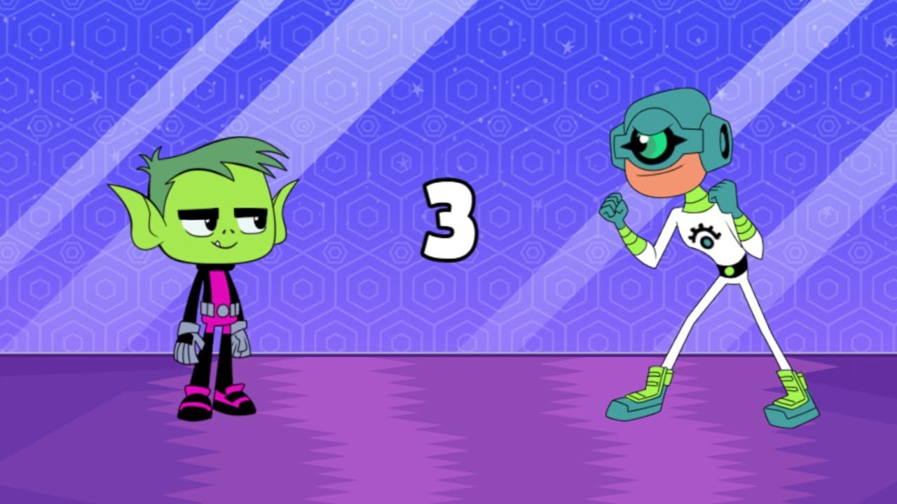 Teen Titans Go: Jump City Rescue - Beast Boy VS See-More In A Dance Off (CN Games)