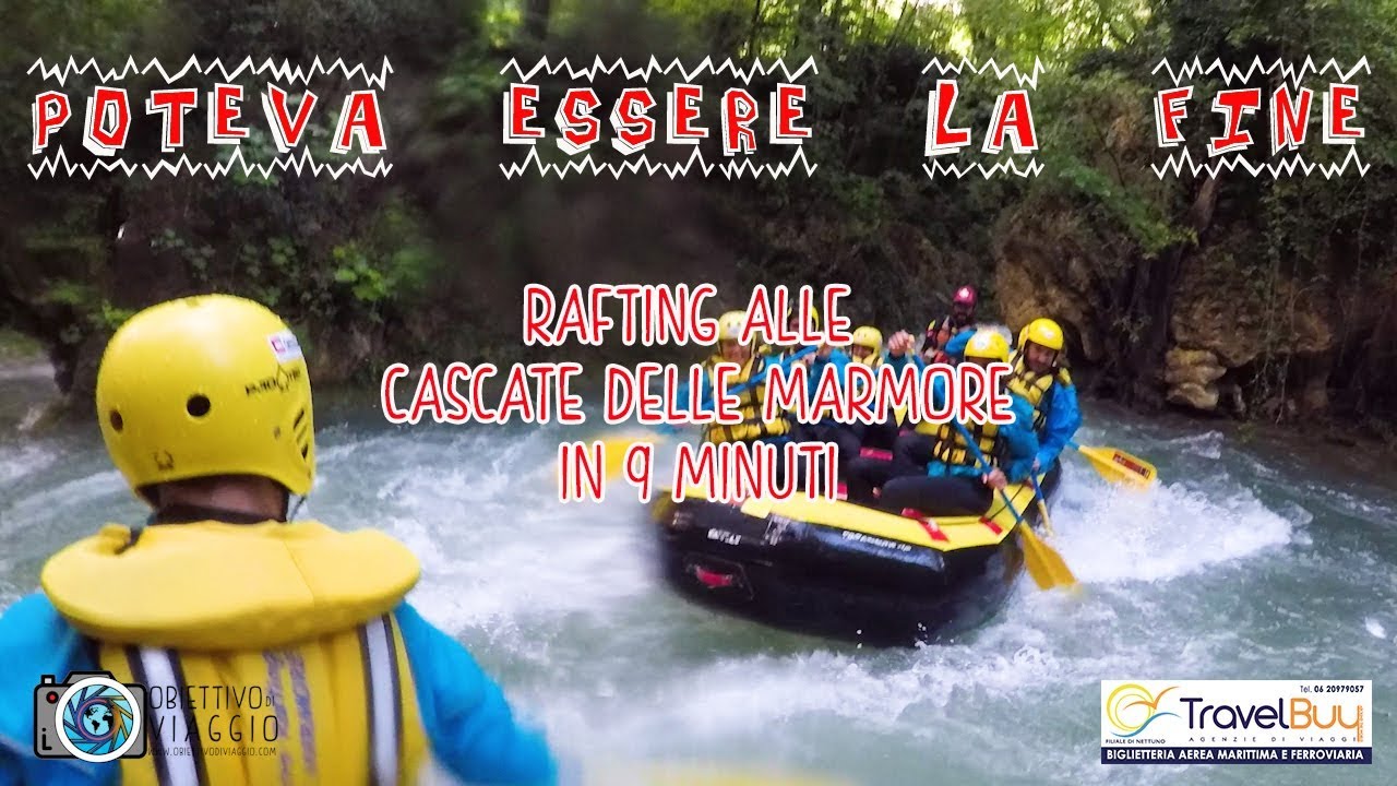 Rafting alle Cascate delle Marmore in 9 minuti