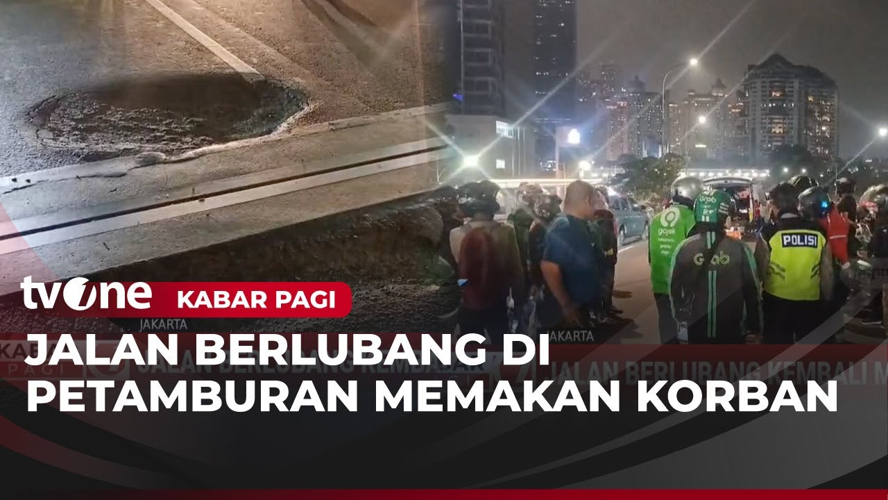 Gegara Jalan Rusak di Petamburan, Ojol Alami Luka di Kepala | Kabar Pagi