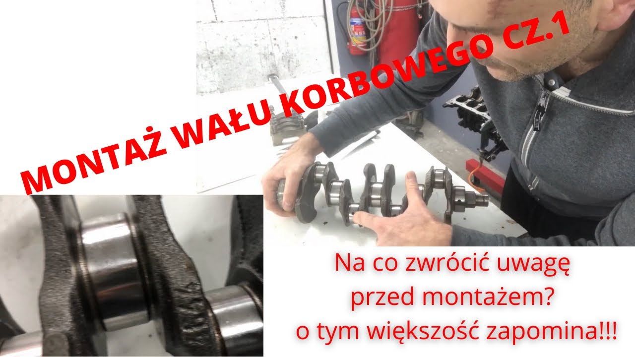 montaż wału korbowego Fiata cc 1.1 cz. 1