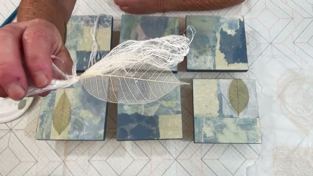 Delicate Mix Media Collage #mixmediaart  #collage #gelliarts #fluidartist #mixmediacreation