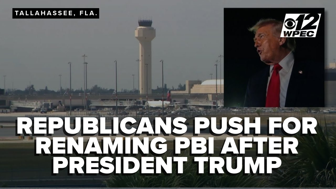 Republicans to push for renaming PBI after President Trump, blocking county interference