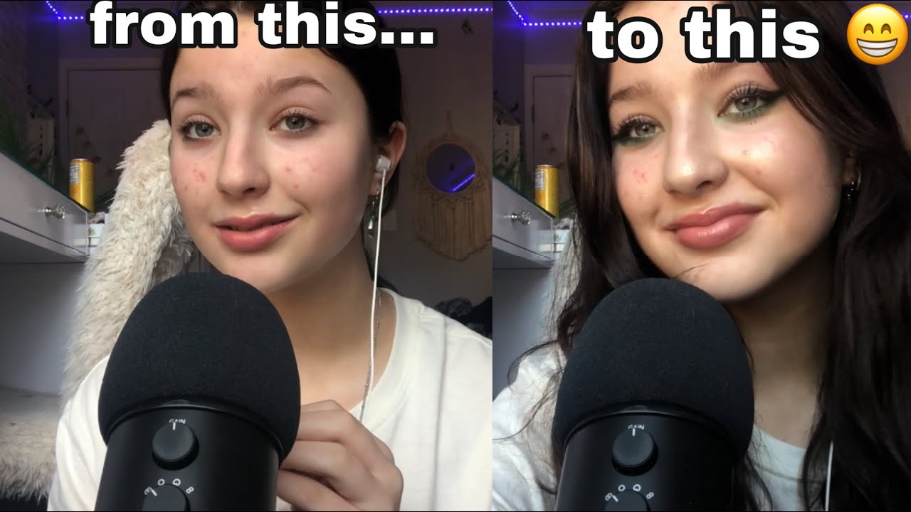 asmr// doing my makeup!! (finally giving y’all the eyeliner tut 😁😁)