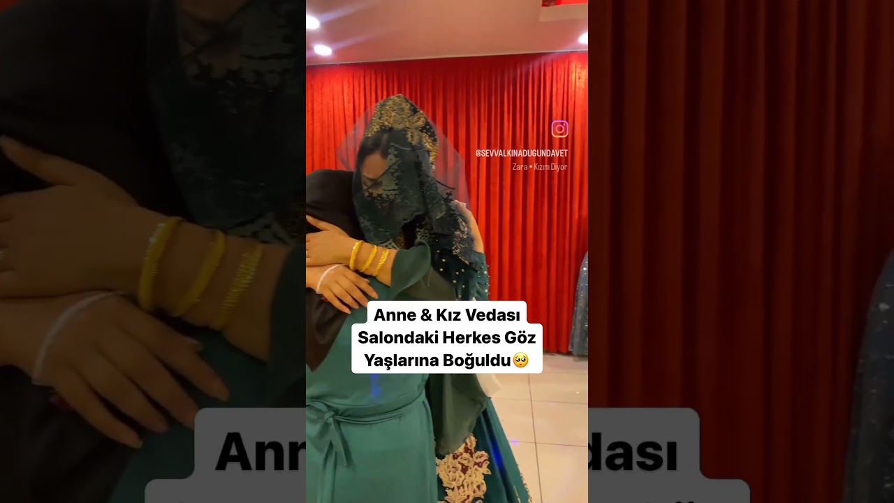 Anne Kız Vedası Salondaki Herkes G&ouml;z Yaşlarına Boğuldu 🥺 #trending #keşfet #kınagecesi #wedding