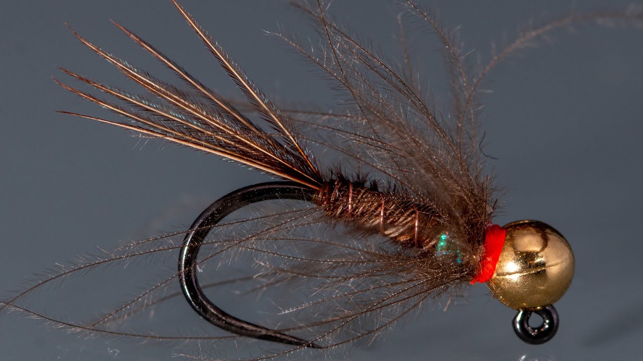 Brązka z jeżynką CdC – nimfa Pheasant Tail Jig | Fly Tying