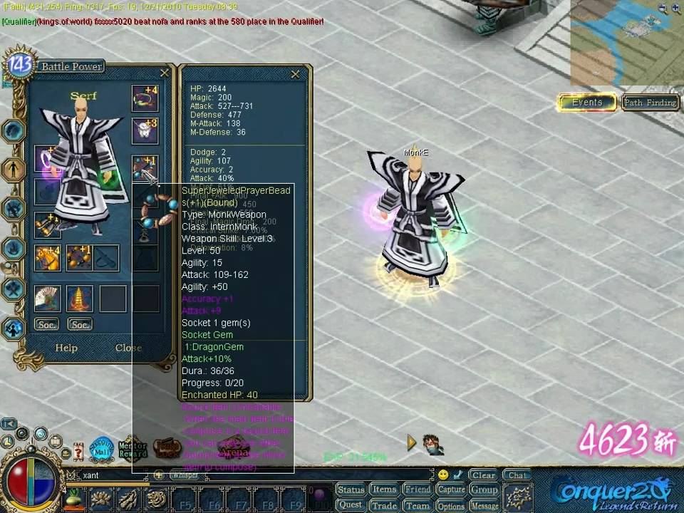 Conquer online Monk 110 to 120 And Reborn! Day 4-6 HD