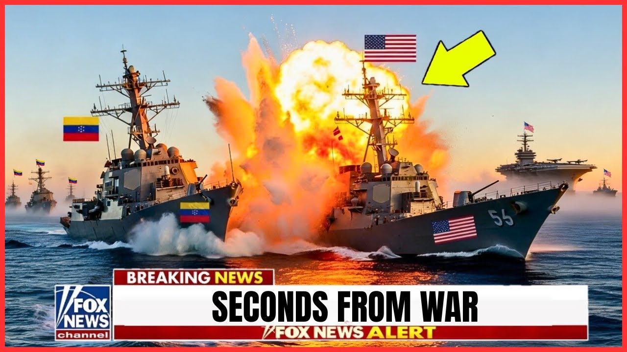 Американский эсминец ВМС США протаранен венесуэльским военным кораблем — в нескольких секундах от...
