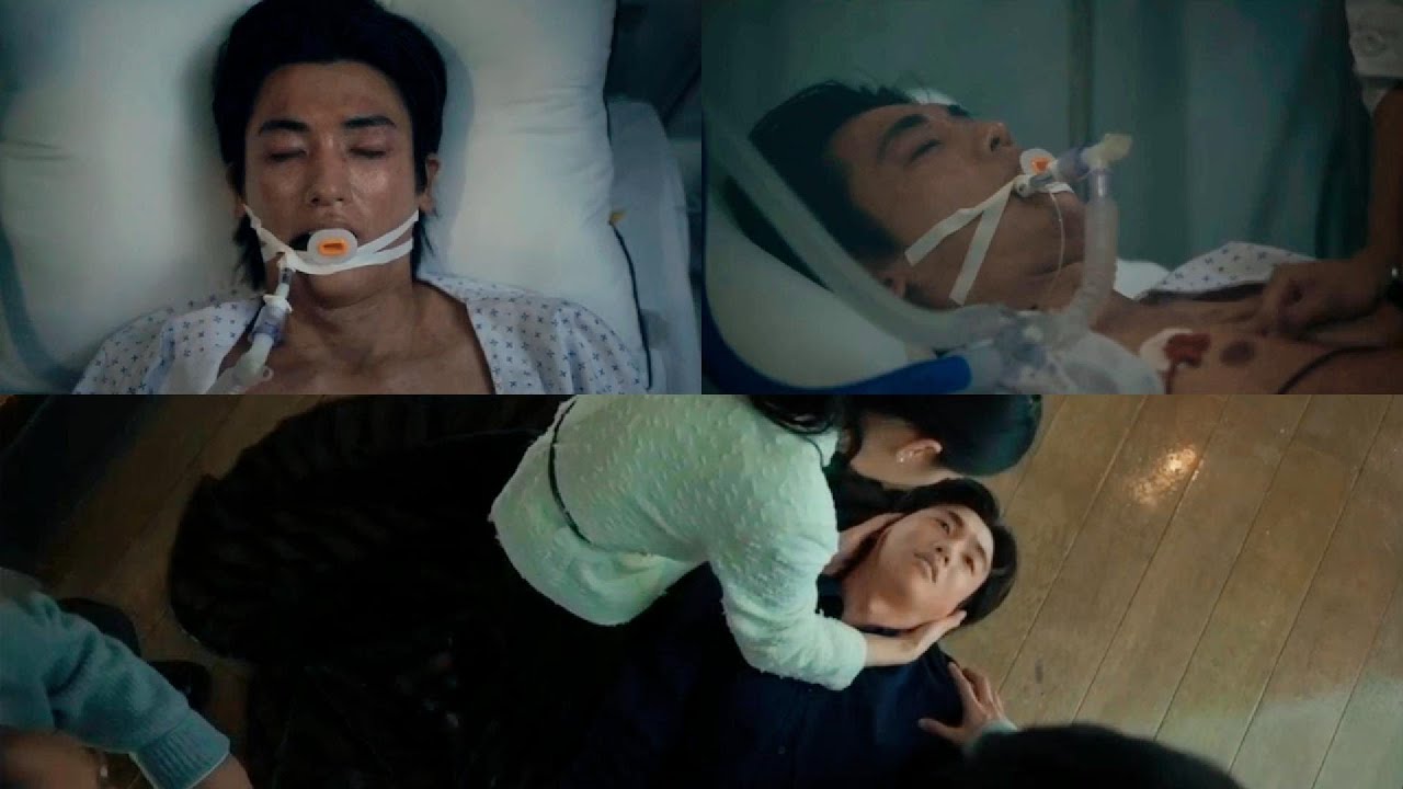 when he was in a coma after being in excruciating pain everyone was worried. sick male lead hurt