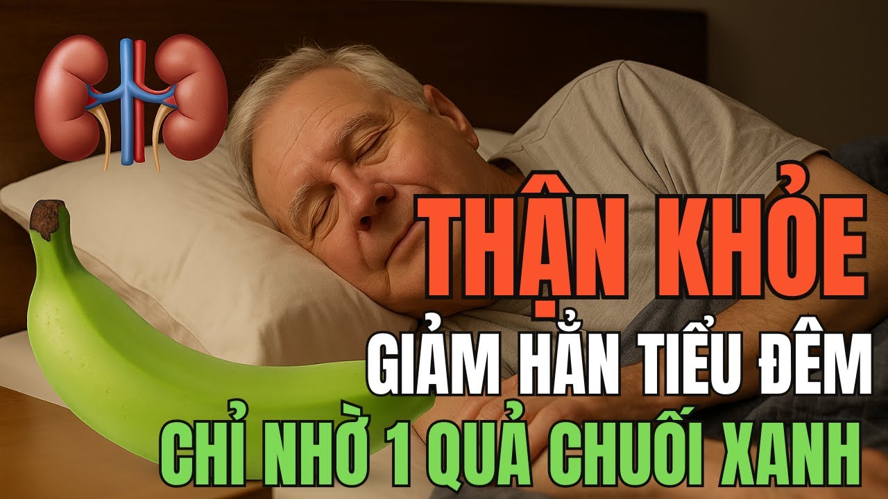 Thận yếu, tiểu đêm mãi không khỏi Chỉ 1 quả CHUỐI XANH buổi tối – ngủ sâu, không thức giấc!